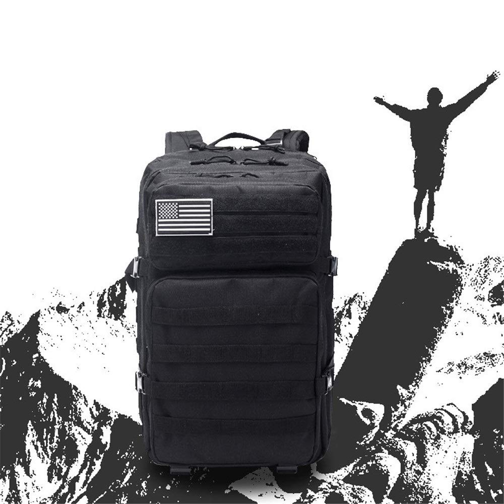 Amazon.co.jp: 登山バッグ ブラックキャンプハイキングバック